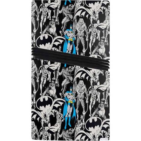 DC Comics Batman Characters Action Poses Print PS5 Pro Console Skin